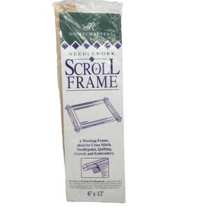 Homecrafters Needlework Scroll Frame 6" x 12" Crewel Embroidery Quilting NEW